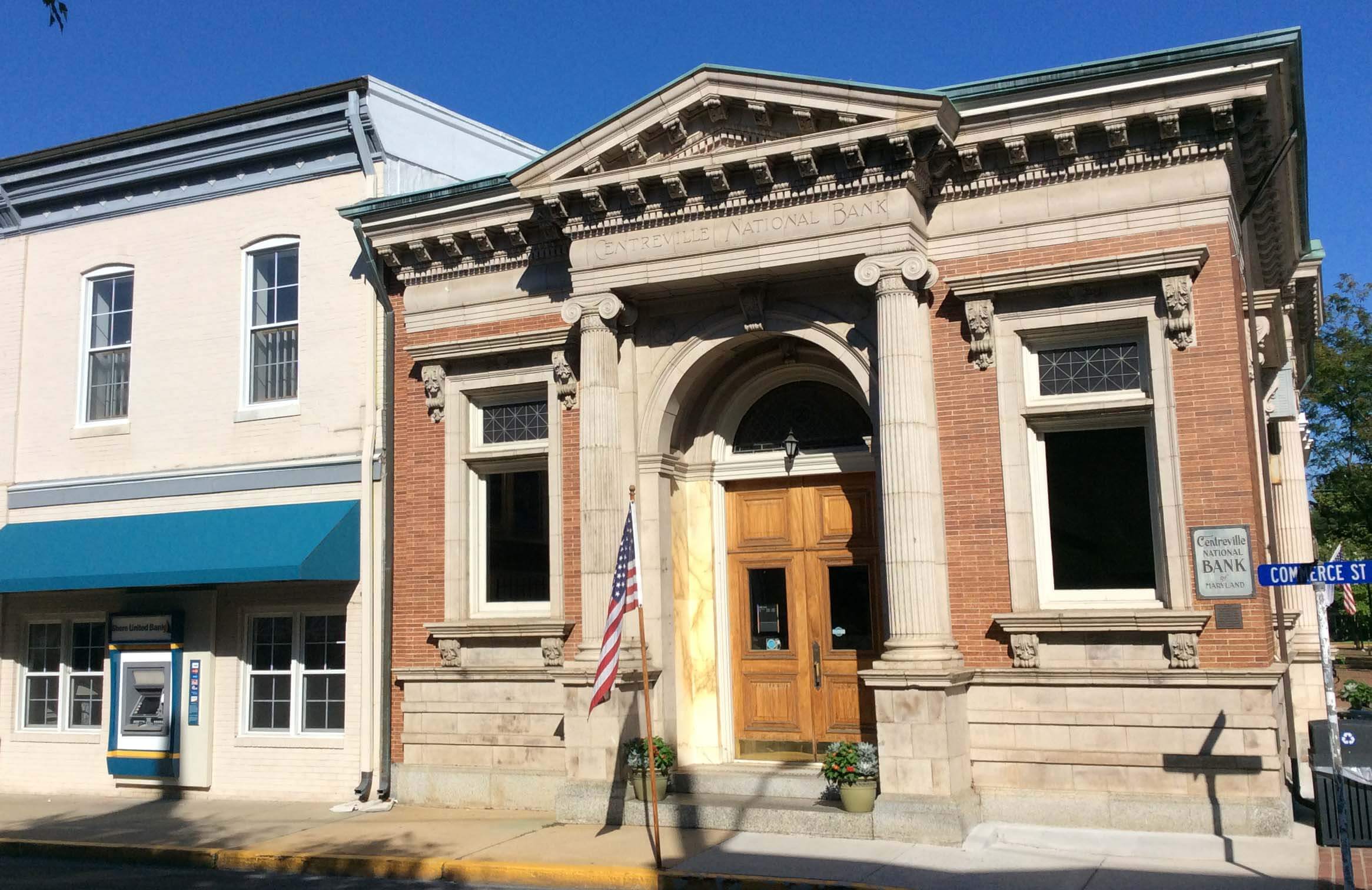 Severn savings Bank branch at 109 N Commerce Street in Centreville, MD